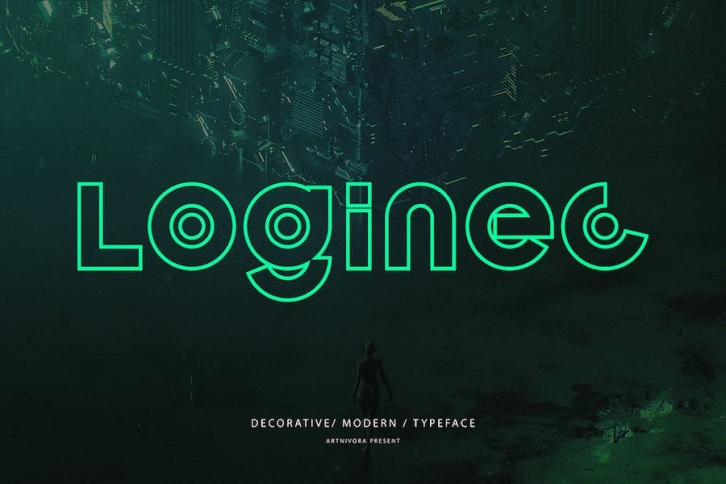 Loginec - Decorative Font Font Download