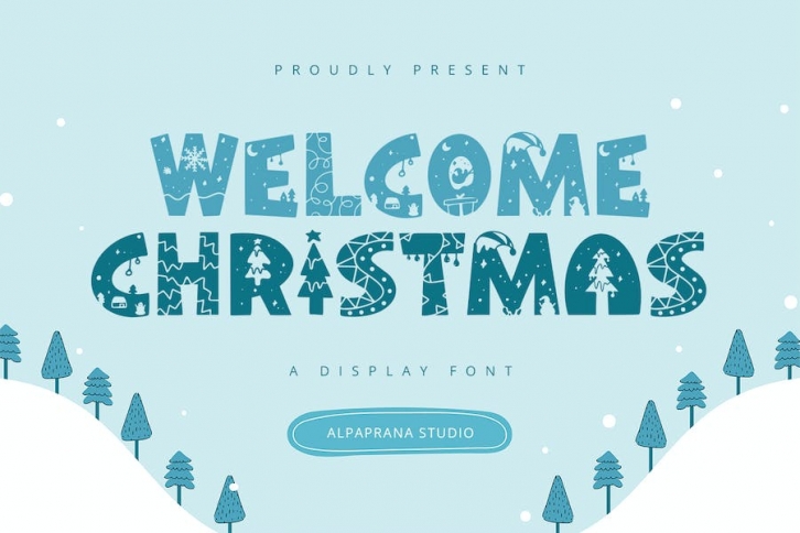 Welcome Christmas Font Download