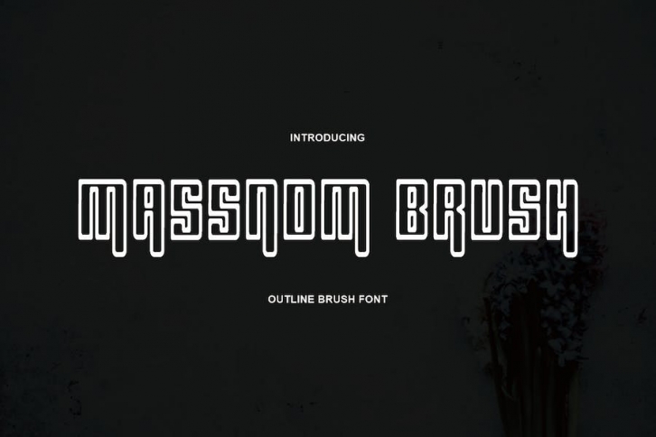 Massnom Brush Font Font Download