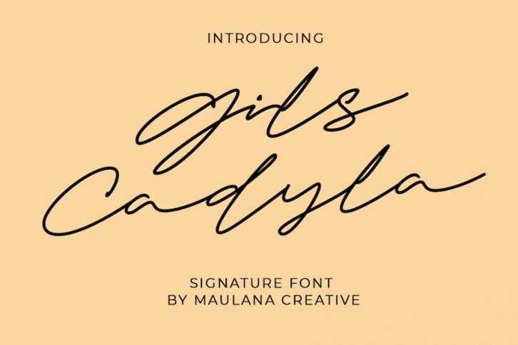 Gils Cadyla Signature Script Font Font Download