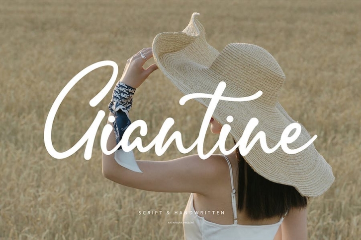 Giantine - Script Font Font Download