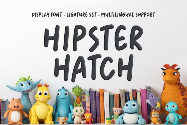 Hipster Hatch - Display Font Font Download