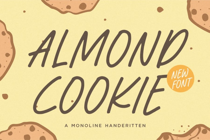 Almond Cookie Handwriting Font Font Download