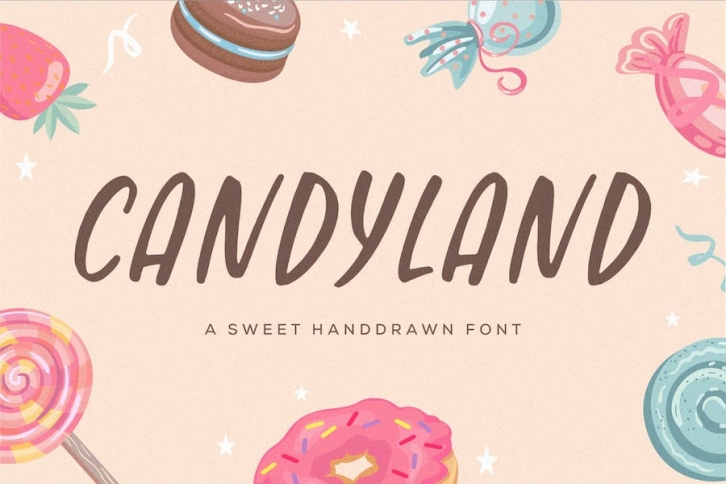 Candyland Handwriting Font Font Download