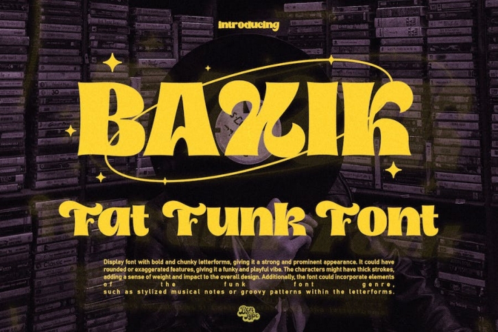 Baxik - Fat Funk Font Font Download