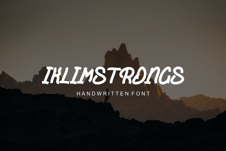 Iklimstrongs - Handwritten Font Font Download