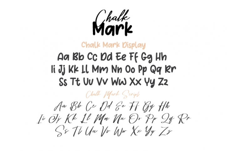 Chalk Mark Display Font Download