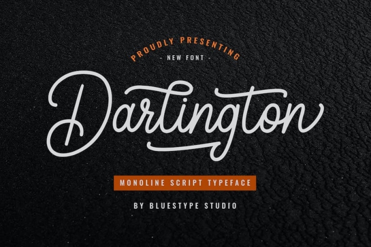 Darlington - Vintage Monoline Font Download