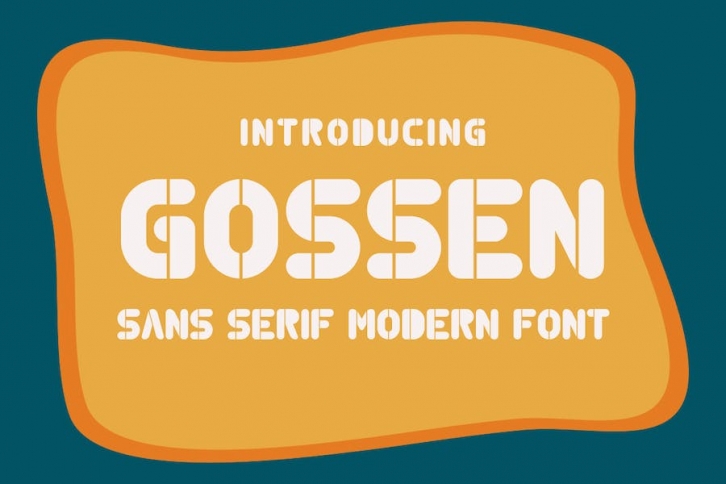 Gossen - Modern Sans Serif Font Download