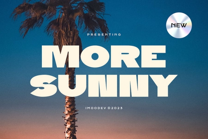 More Sunny - Retro Condensed Font Download