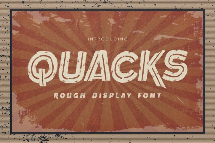 QUACKS - Rough Display Font Font Download