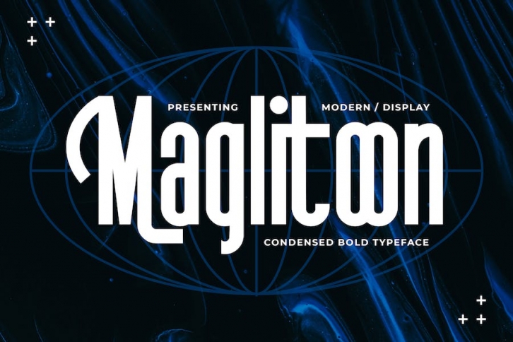 Maglitoon - Condensed Bold Typeface Font Download