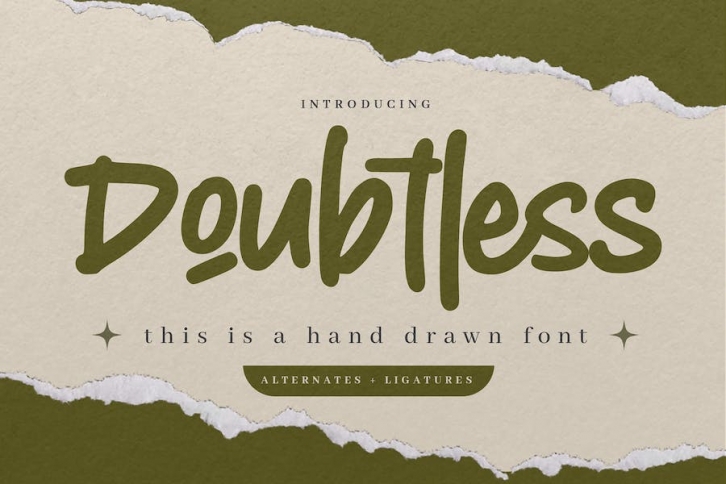 Doubtless - Hand Drawn Font Font Download