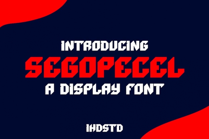 segopecel Display Font Font Download