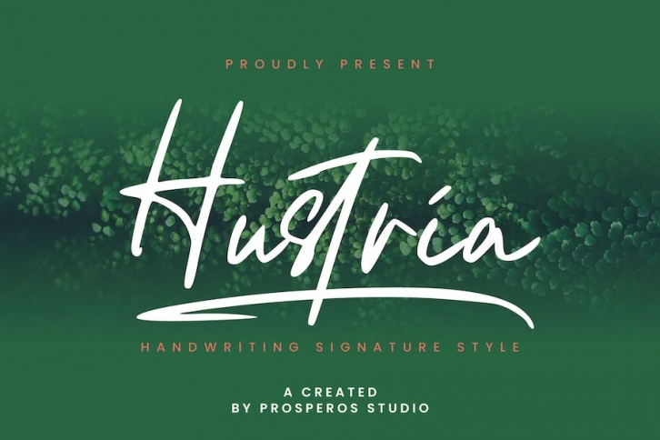 Hustria - Script Font Font Download