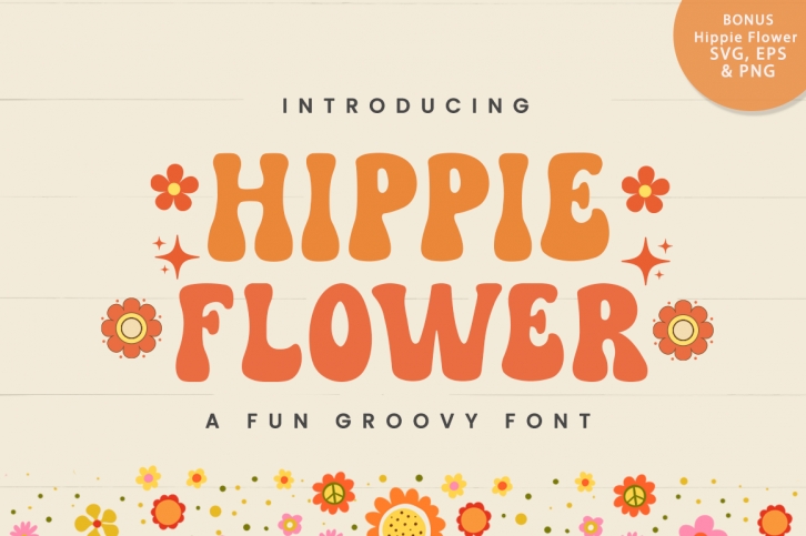 Hippie Flower Font Download