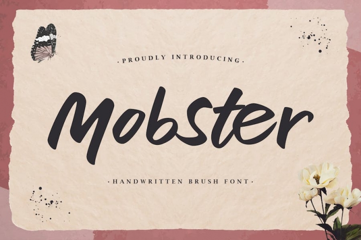Mobster - Handwritten Brush Font Font Download