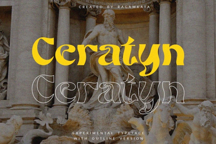 Ceratyn - Experimental Typeface Font Download