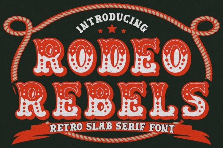 Rodeo Rebels - Display Typeface Font Download