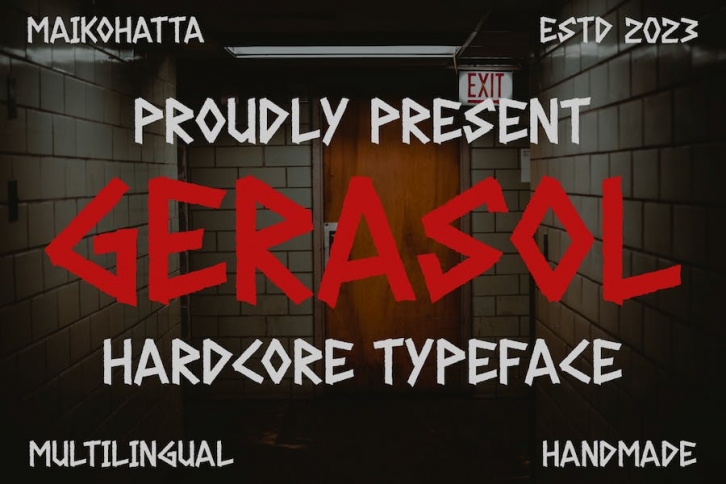 Gerasol - Hardcore Font Font Download