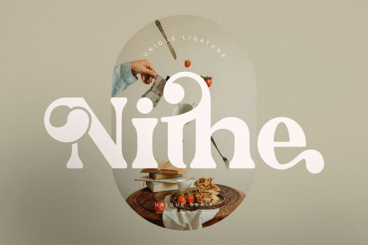 Nithe Unique Ligature Serif Typeface Font Download