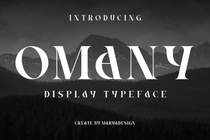 Omany - A Modern Display Font Font Download