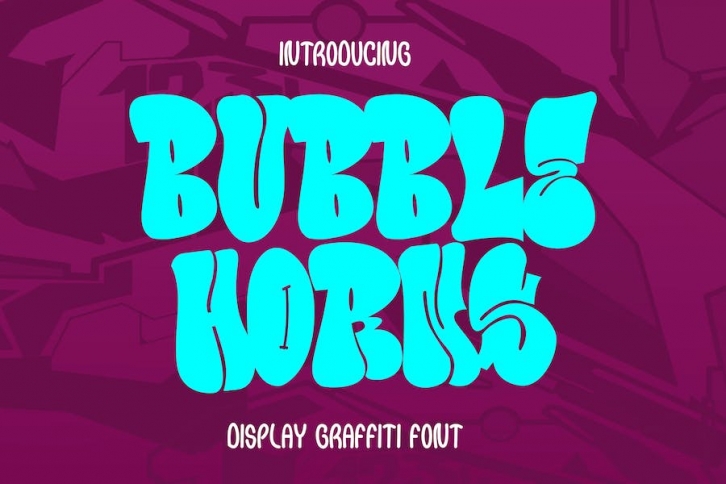 Bubble Horns - Display Graffiti Font Font Download