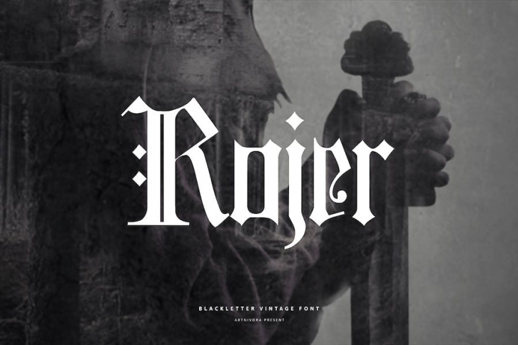 Rojer - Blackletter Font Font Download