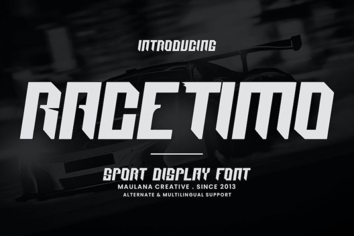 Race Timo Sport Display Font Font Download