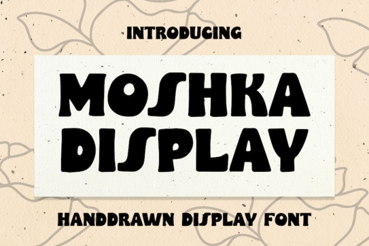 Moshka - Display Font Font Download