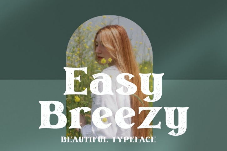 Easy Breezy - Textured Vintage Type Font Download