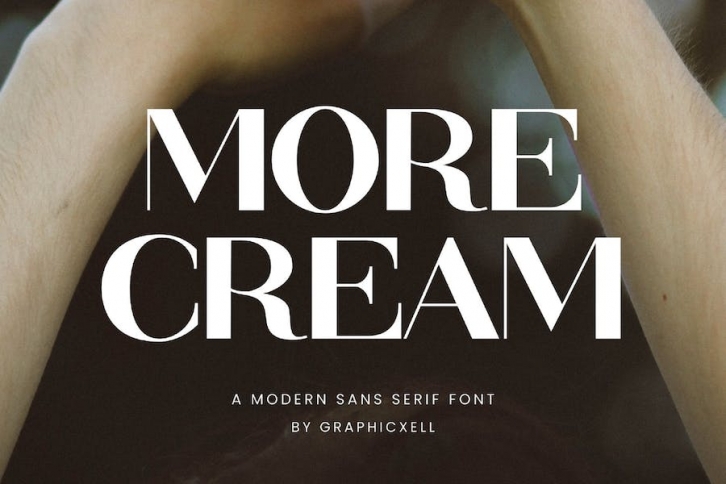 More Cream Elegant Sans Serif Font Font Download
