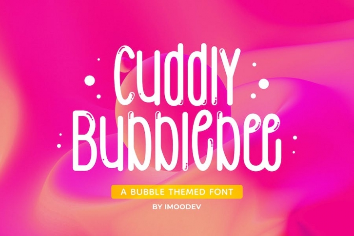Cuddly Bubblebee - Bubble Font Font Download