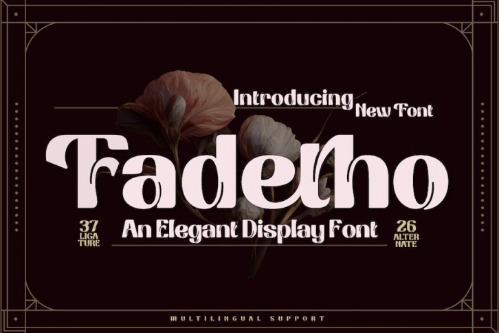 Fadetho | Display Font Font Download