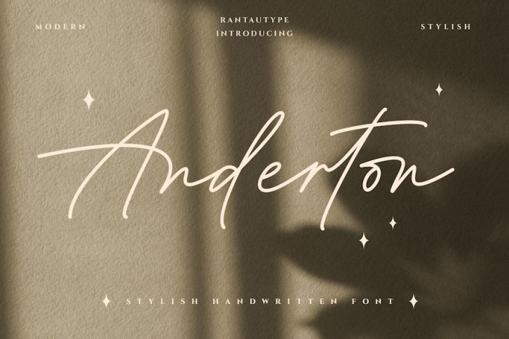 Anderton A Handwritten Font Font Download