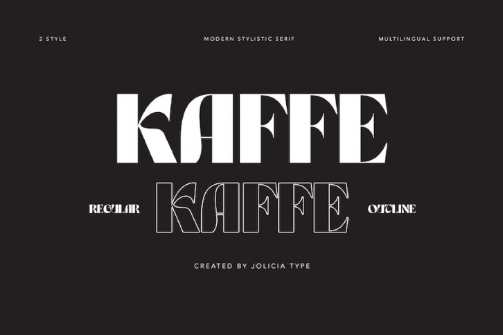 Kaffe | Psychedelic typefaces Font Download