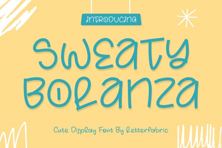 Sweaty Bolanza a Display Font Font Download