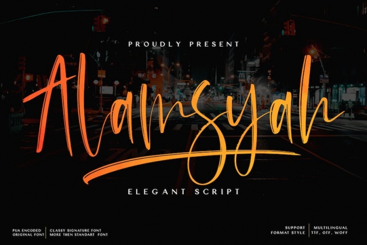 Alamsyah Script Font Font Download