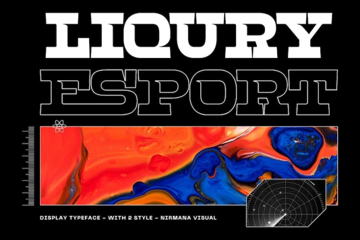 Liqury Esport - Creative Font Font Download