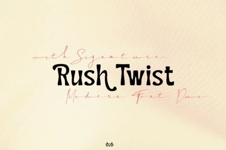 Rush Twist - Font Duo Font Download