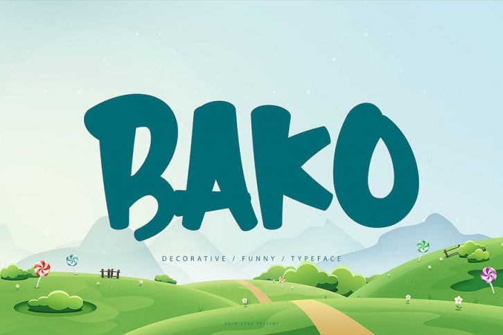 Bako - Decorative Font Font Download