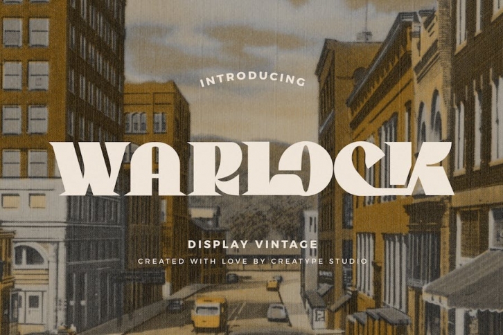 Warlock Display Vintage Font Download
