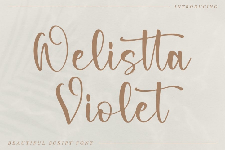 Welistta Violet Script Font Font Download