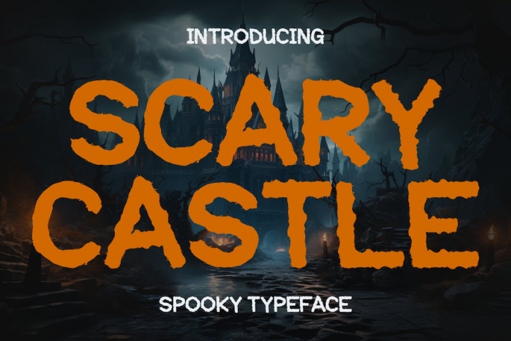 Scary Castle - Spooky Typeface Font Download