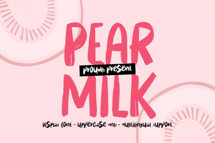 Pear Milk - Handbrush Font Download