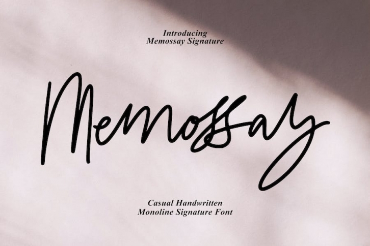 Memossay Signature Font Download