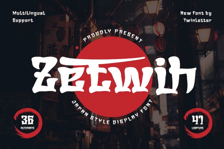 Zetwih | Japan font Font Download