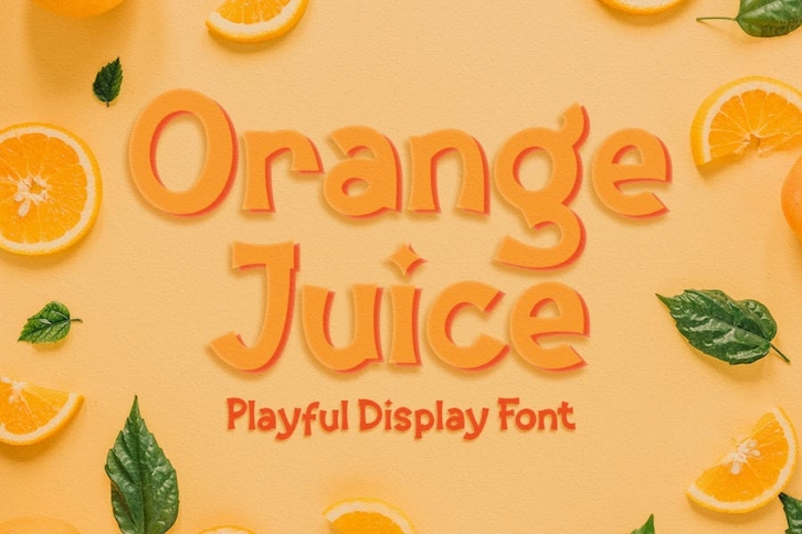 Orange Juice | Display Font Font Download