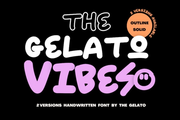 The Gelato Vibes Handwritten 3D Street Font Font Download