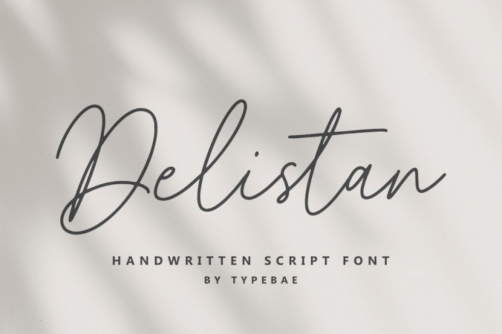 Delistan Handwritten Script Font Font Download